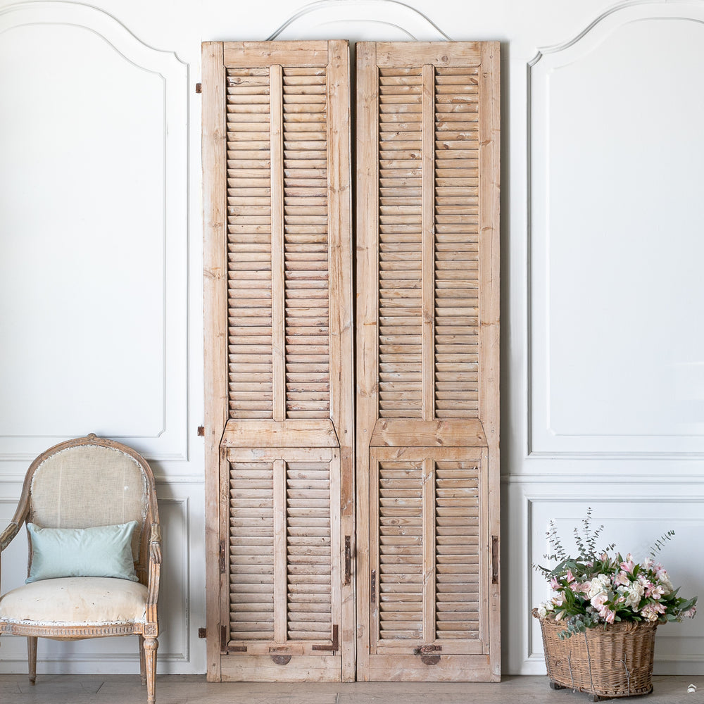 Pair of Vintage Wood Shutters