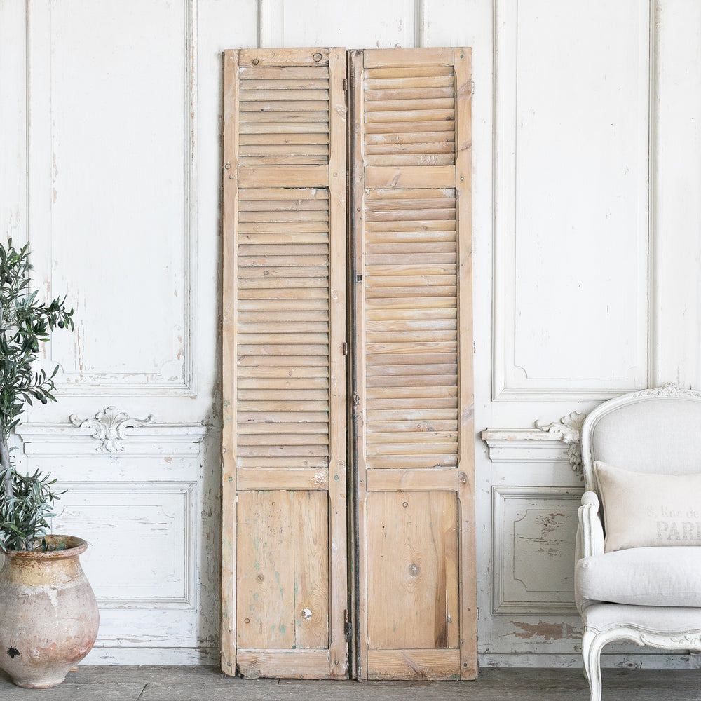 Pair of Vintage Wood Shutters AEVL00050