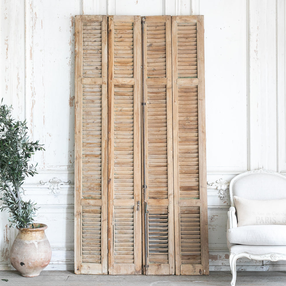Pair of Vintage Wood Shutters