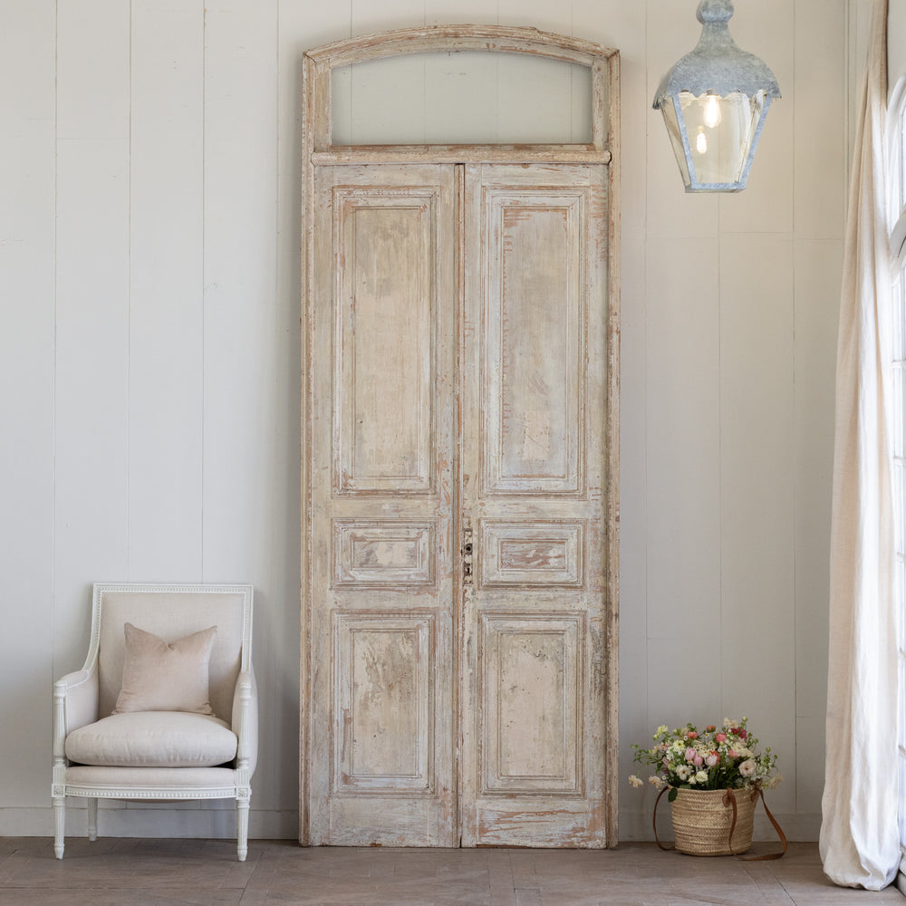 Antique Architectural Villa Doors with Arch Top