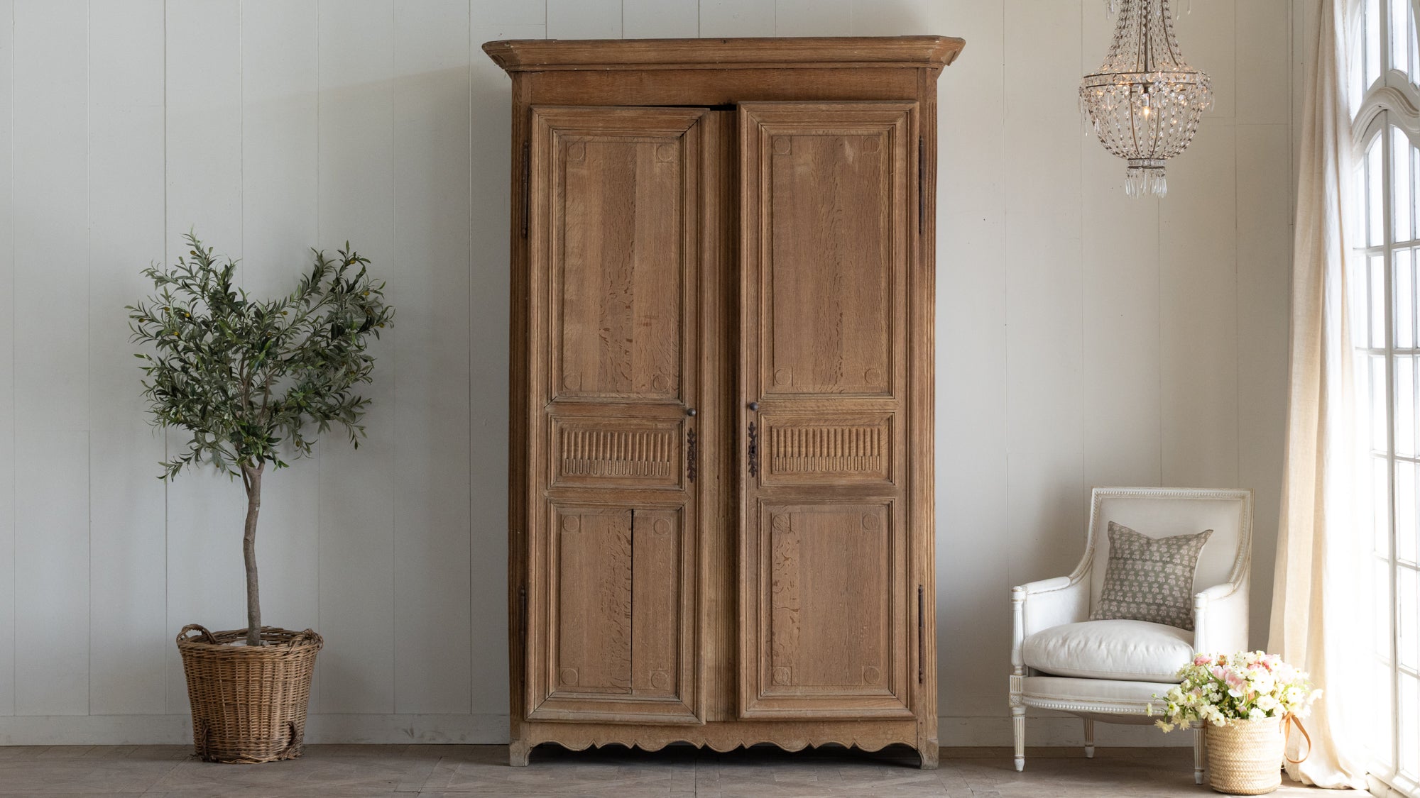 Antique Wood Armoire – Eloquence Antique Wood Armoire – Eloquence