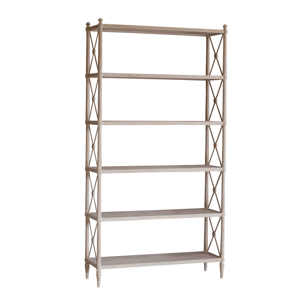 Tresor Bookshelf in Rustic Wood Finish
