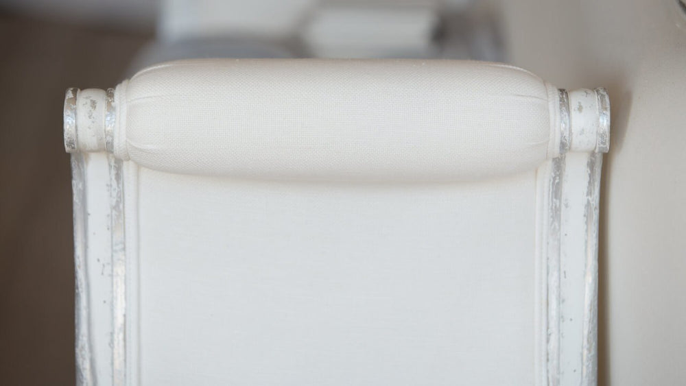 Upholstery Sample in White Linen