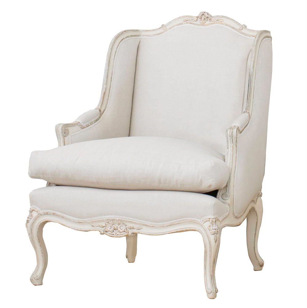 Sabine Bergère in Harvest Linen and Provincial Parchment with Gold Highlight Finish