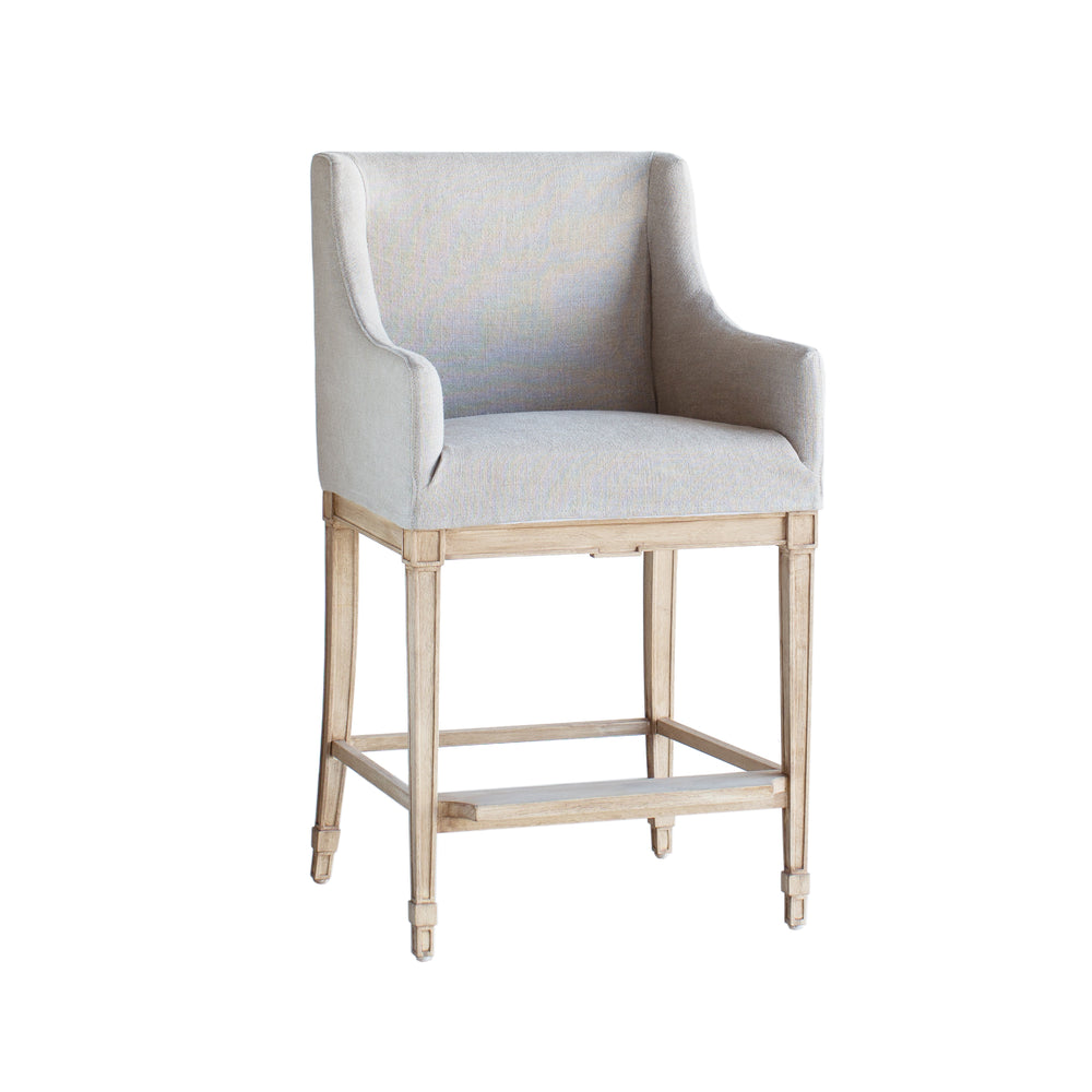 Extra Slipcover in Natural Linen for Scandinavian Counter Chair