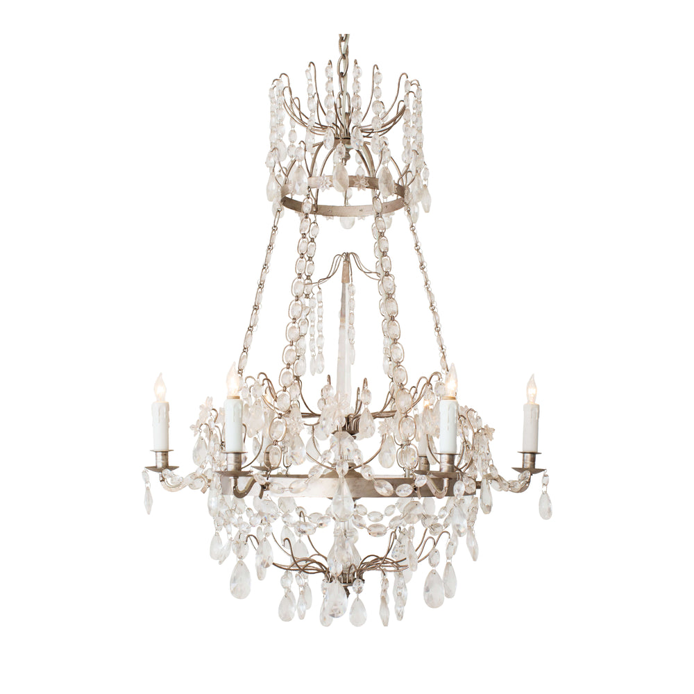 Albertina Chandelier in Silver Finish