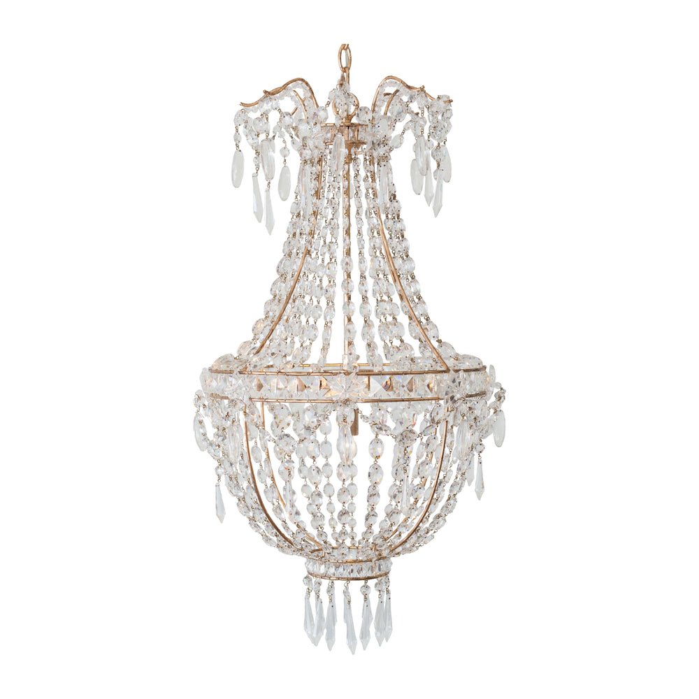 Rocca Chandelier in Champagne Gold Finish
