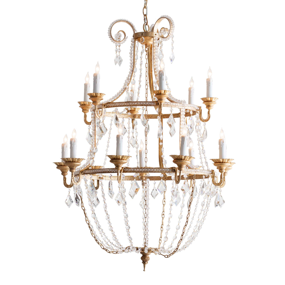 Ember Chandelier in Aged Gold Finish