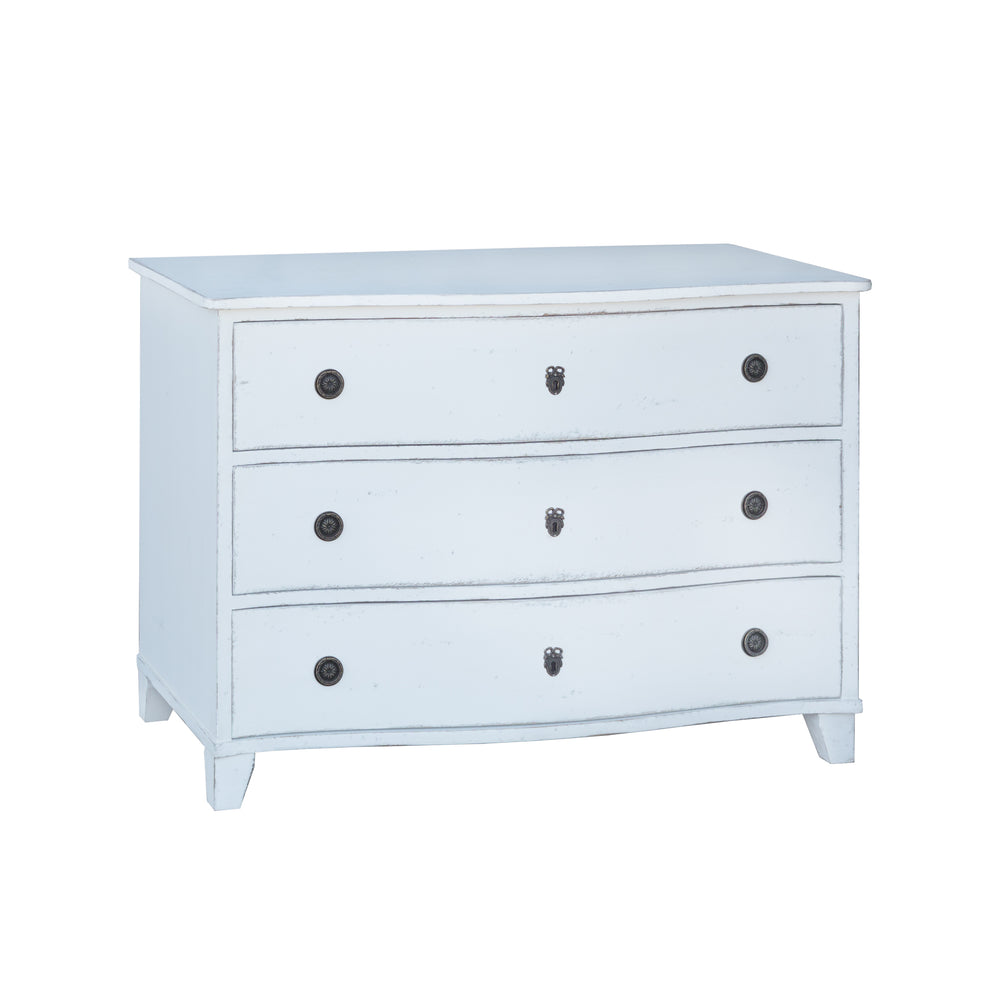 Gustavus Commode in Antique White Finish