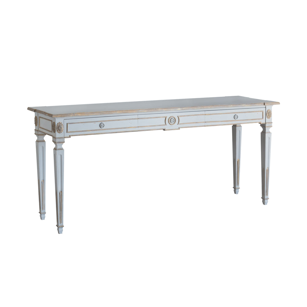 Herra Console in Potter's Clay and Gold Finish