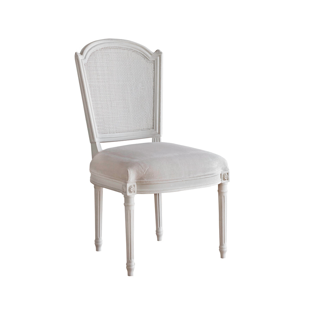 Flins Dining Chair in Cane Back and Sea Glass Finish