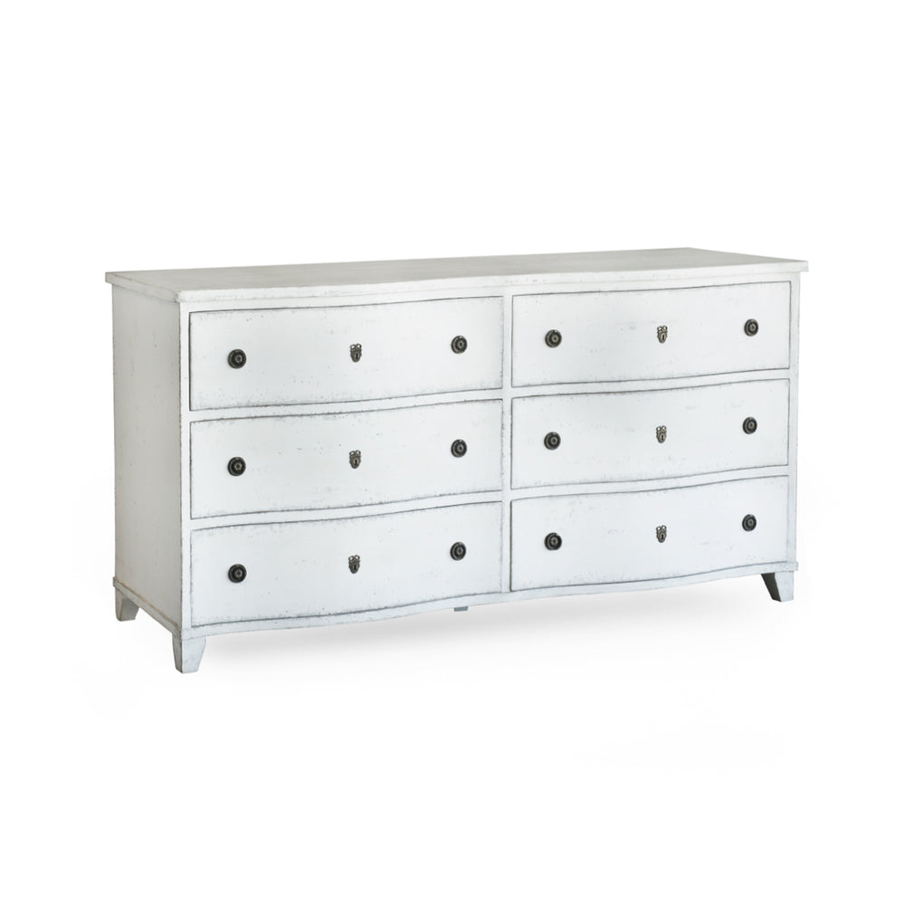 Gustavus Dresser in Antique White Finish