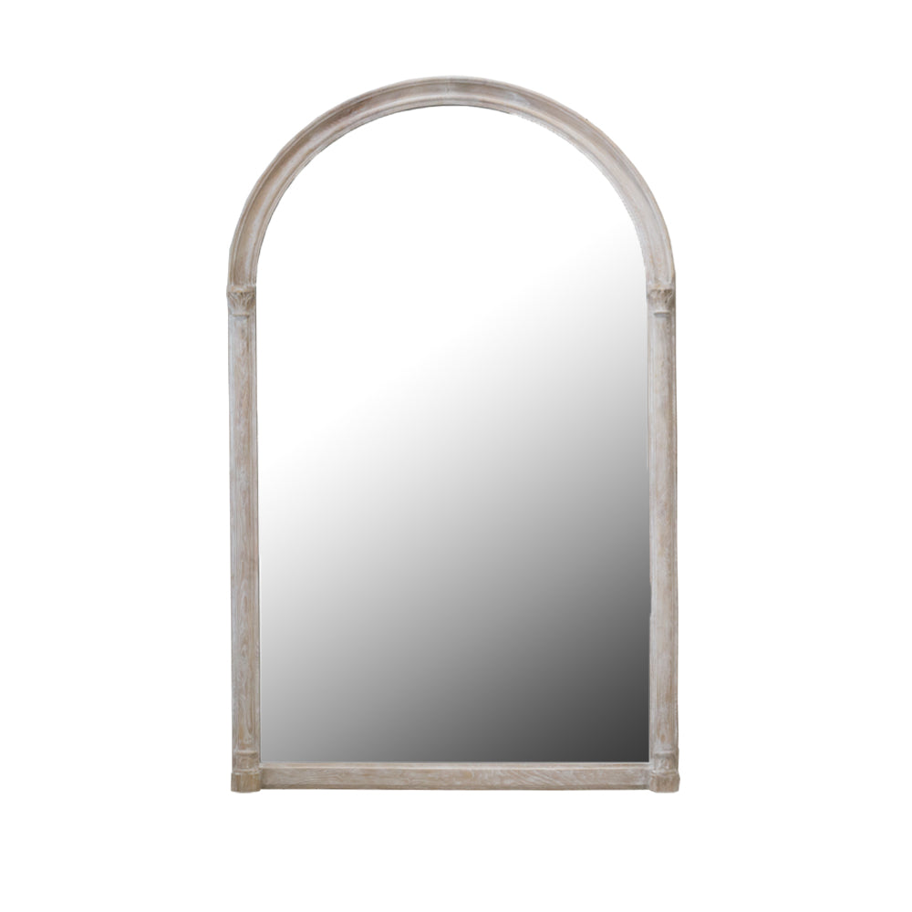 Grande Renaissance Mirror in Lime-Washed Oak Finish