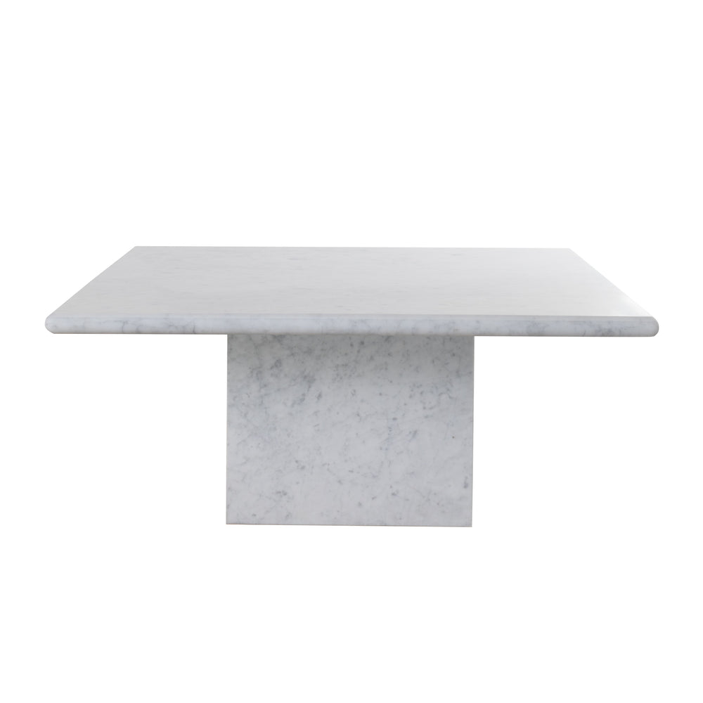 Tuscan Coffee Table in White Carrara Marble