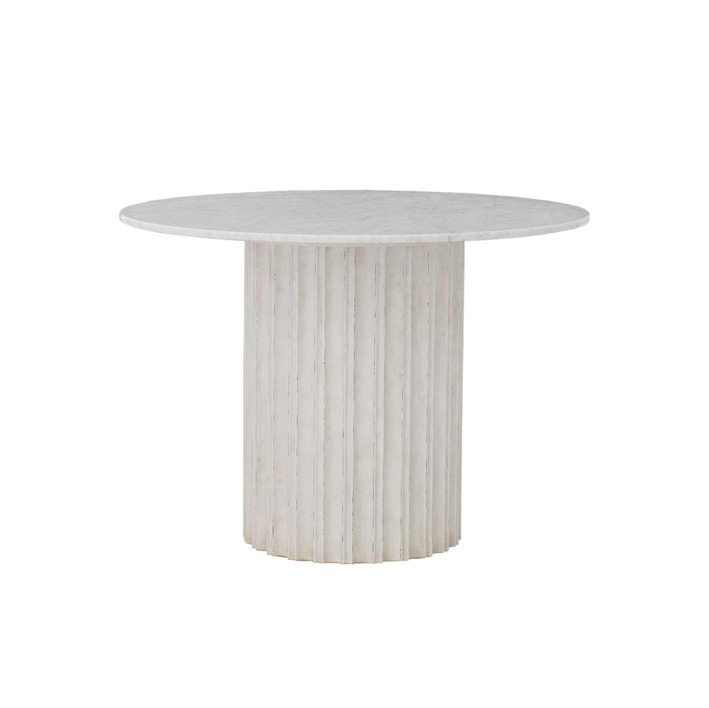 Corinthian Bistro Table in Plaster White Finish
