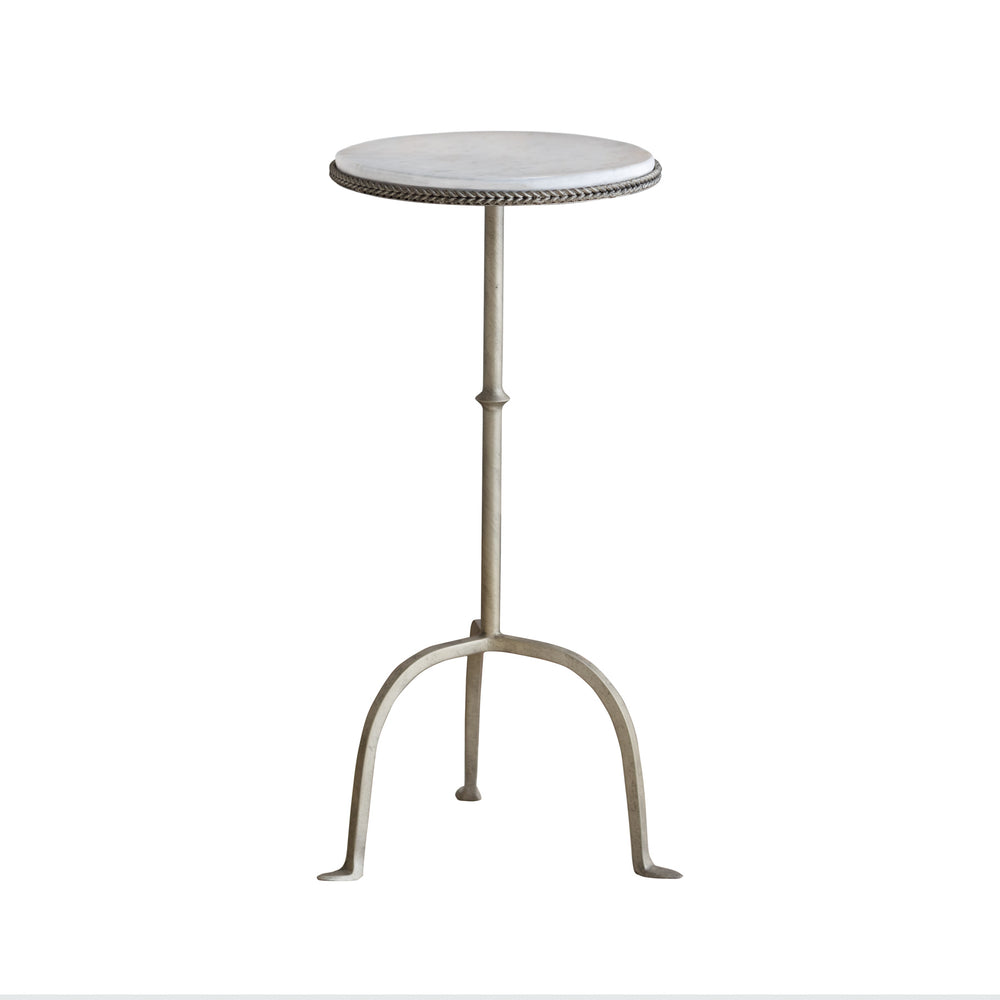 Béa Tea Table in Tarnished Steel Finish