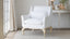 Extra Slipcover in Whispy White Linen for Rococo Bergere