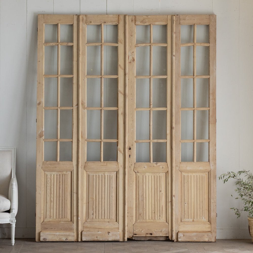 Antique Glass Door Set