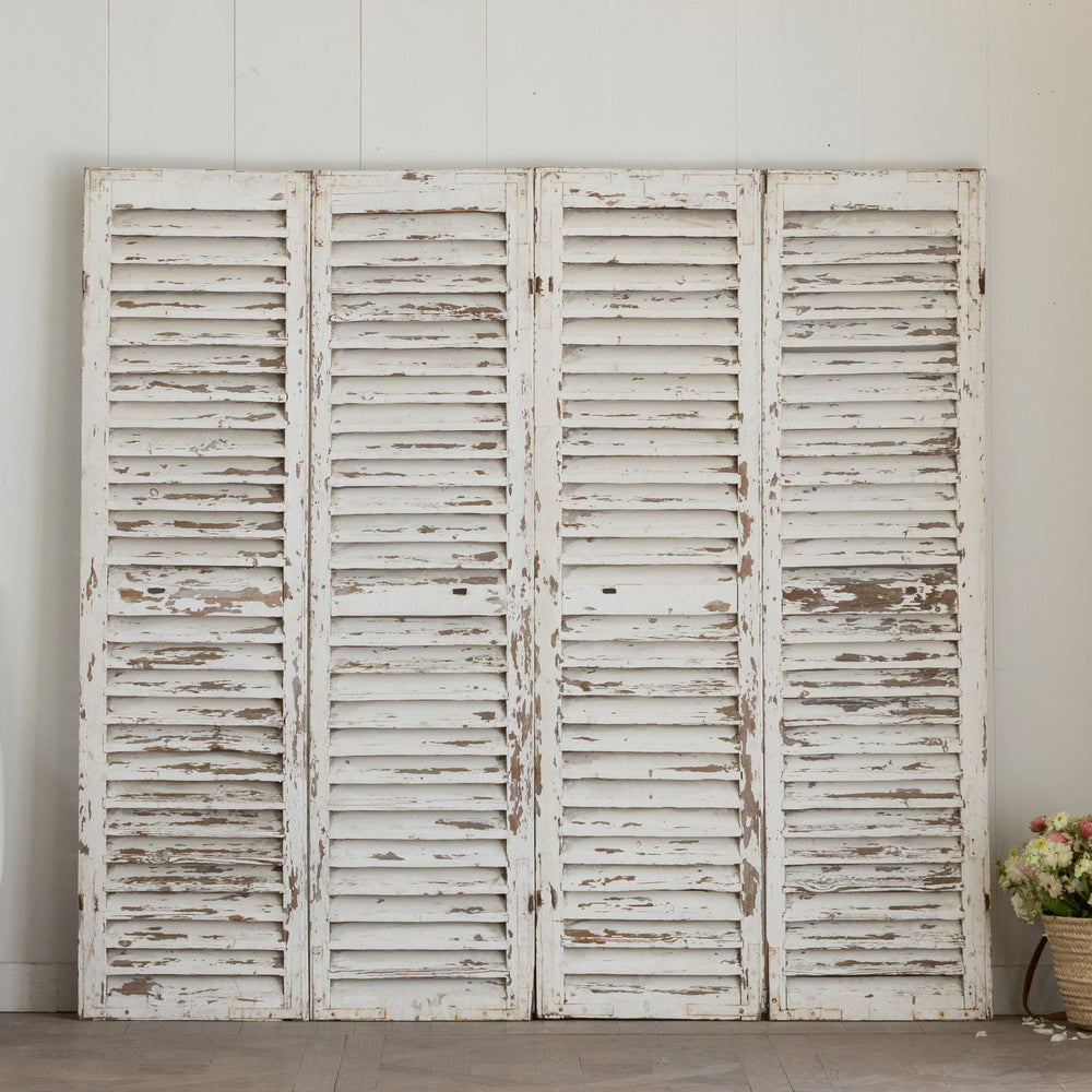 Set of Chippy White Shutters