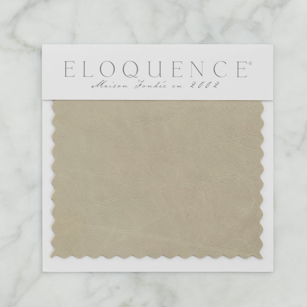 Upholstery Sample in Aged Beige Leather