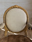 Antique Louis XVI Gilt Oval Back Armchairs II