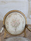 Antique Louis XVI Gilt Armchair - Oval Back