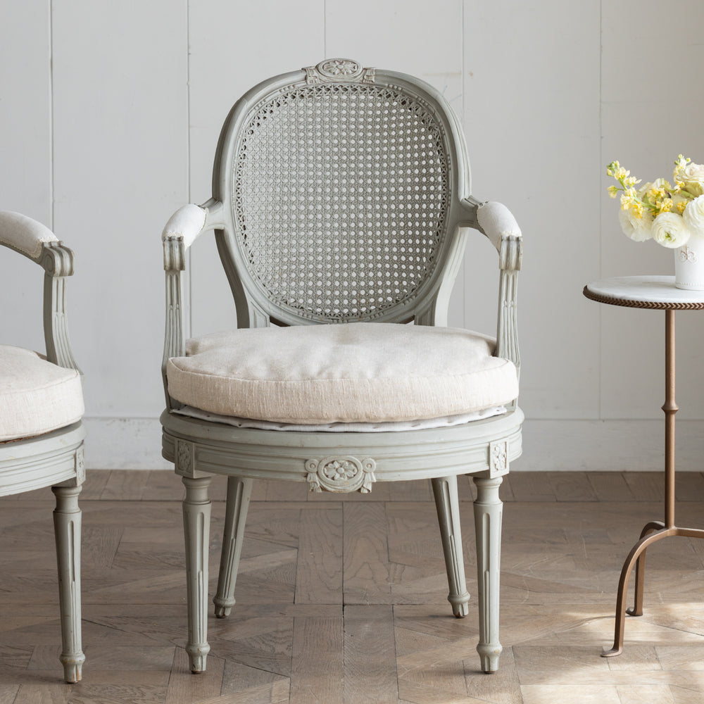 Antique 19th Century French Louis XVI Cane Armchair I