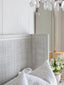 Cassia Cane Bed in Sea Glass and Soft Ivory Highlight Finish
