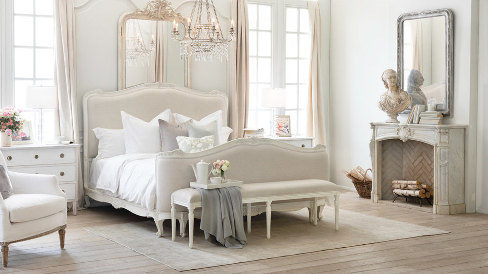 Louis Philippe Mirror in Etched Silver Finish