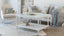Medium Le Courte Coffee Table in Antique White Finish