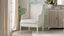 Bergamin Bergere in Sand Dune Linen and Coral White with Gilt Finish