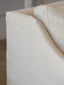 Scandinavian Bergere in Harvest Linen Slipcover and Worn Oak Finish