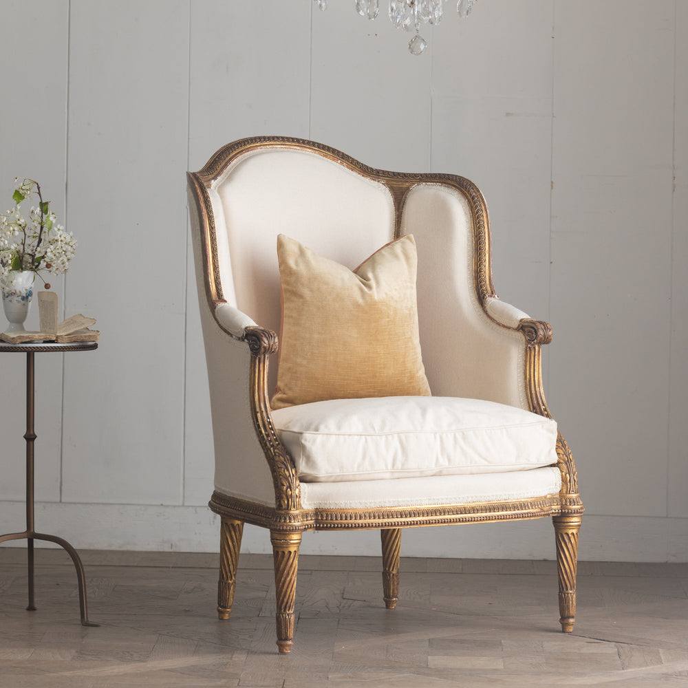 Antique Louis XV Gold Bergere