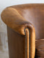Vintage Leather Bergère
