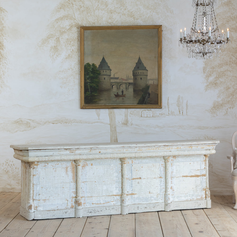 Antique Directoire Carved Console