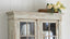 Antique Painted Glass Door Cabinet