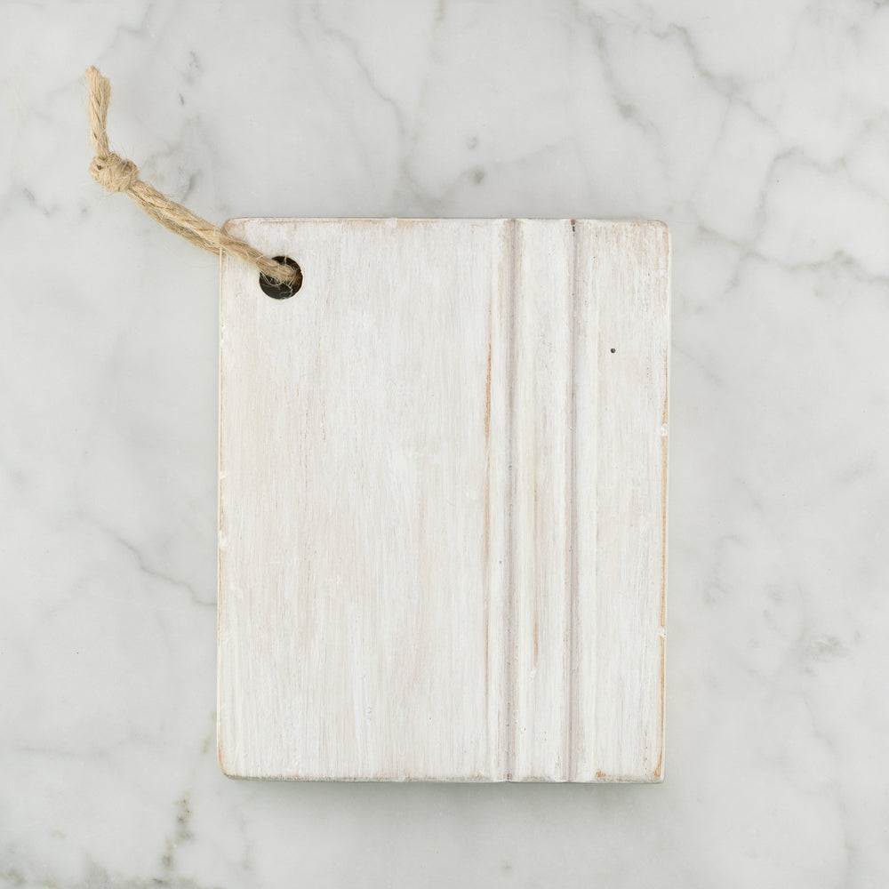 Wood Finish Sample in Chantilly White