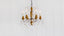 Petite Genovese Chandelier in Aged Gold Finish