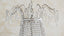 Grande Rocca Chandelier in Silver Finish