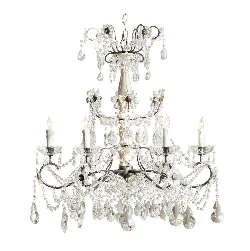 Parisa Chandelier in Swedish White Finish