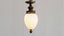 Art Deco Ceiling Pendent with Milk Glass