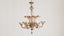 Italian Murano Smoked Glass Chandelier
