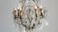 Antique French Brass and Crystal Chandelier