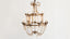 Antique Iron and Wood Chandelier