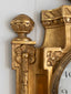 Antique Swedish Wall Clock with Architectural Details