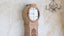Antique Swedish Mora Standing Clock with Original Scraped Paint