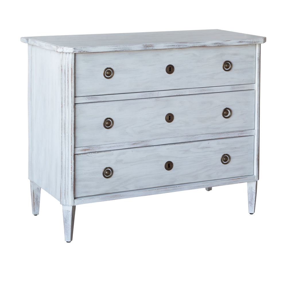 Stephane Commode in Gustavian White Finish