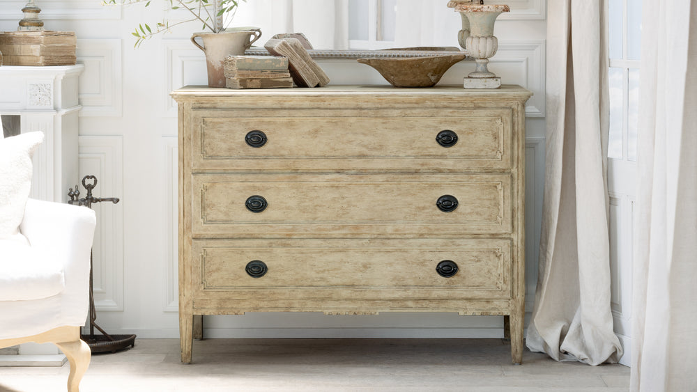 Louis Charles Commode in Oak Driftwood Finish