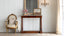 Antique Directoire Console with White Marble Top