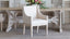 Scandinavian Dining Chair in Aged Beige Leather and Worn Oak Finish